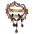 thumbnail image 2 of Cheveux Épingles à Cheveux Barrettes Élégant Style Alliage Résine Strass Couleurs Vives Robuste Durable Accrocheur Petit Cheveux ClipsPurple, 2 of 8