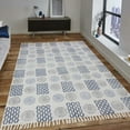 thumbnail image 1 of Casavani Kitchen Floor Kilim Dining Room Rug, Blue 4x6 feet, 1 of 6