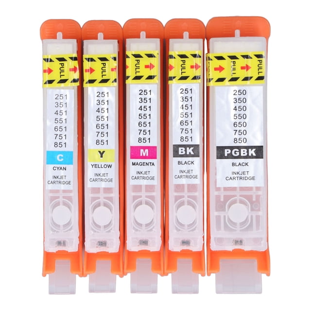 Reemplazo de cartucho de tinta, cartucho de tinta de 5 piezas para suministros de oficina, cartucho de impresora inyectado, durabilidad extendida NikouMX herramienta