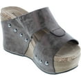 thumbnail image 7 of Pierre Dumas Women's Hester-7 Studded Platform Wedge Sandals, 7 of 7
