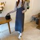 thumbnail image 4 of Nuevo vestido de tirantes gris para mujer, diseño de otoño, vestido holgado tipo traje, 4 of 5