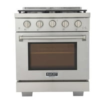 Pemberly Row 30" Natural Gas Range in Stainless Steel with True Simmer Burners