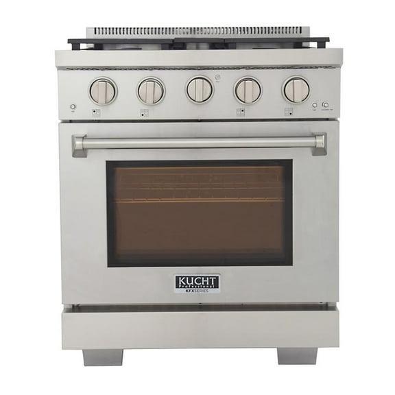 Pemberly Row 30" Natural Gas Range in Stainless Steel with True Simmer Burners