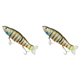 thumbnail image 1 of Lure Pesca 14cm 33g Swimbait Cebo Duro Múltiple Articulado para Lubina Lucio (marrón), 1 of 4