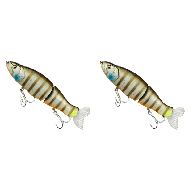Lure Pesca 14cm 33g Swimbait Cebo Duro Múltiple Articulado para Lubina Lucio (marrón)