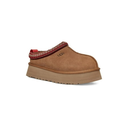 Ugg Tazz Women'S Sheepskin Embroidered Slip On Platform Slipper