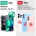 thumbnail image 2 of AIR-for iPhone 16 Pro Waterproof Shockproof Case with Screen/Camera Protector - Heavy Duty/Dustproof/Rugged【360 Full Body Protective】Military Grade Underwater Hard Front and Back Cover 6.3" Clear, 2 of 4