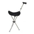 thumbnail image 4 of Bastón Con Asiento Para Caminar, Portátil, De Viaje, Ligero, Plegable, Color Negro, 4 of 8