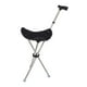 thumbnail image 4 of Bastón plegable,Asiento de bastón plegable portátil y ligero para personas mayores,Bastón con asiento taburete silla resistente,Taburete con muleta plegable para hombres y mujeres Negro, 4 of 8