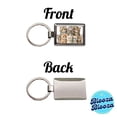 thumbnail image 4 of Sweet Selkirk Rex Cats Metal Rectangle Keychain, 4 of 7