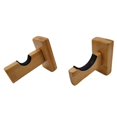 thumbnail image 5 of Soporte para bate de béisbol de 2 contenedores, exhibido horizontalmente, soporte para bate de béisbol hecho a mano de madera maciza, con forro de fieltro y soporte para bate montado en la pared, 5 of 5