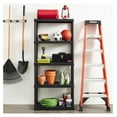 thumbnail image 2 of 5 Shelf Fixed Height Ventilated Medium Duty Storage Unit 14 x 32 x 72 Organizer System for Home, Garage, Basement, and Laundry, Black, 2 of 9