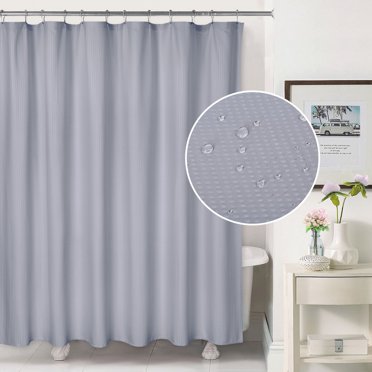 CAROMIO 72"W X 78"L Soft Microfiber Fabric Shower Curtain For Bathroom Waterproof Blackout Shower Curtains Taupe