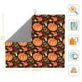 thumbnail image 3 of Naloa Autumn Pumpkin Dish Drying Mat for Kitchen Counter, Heat Resistant Drainer Mats, Absorbent Draining Mat,Dish Rack Pad,16"x18", 3 of 8