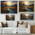 thumbnail image 4 of Designart "The Rustic Retreat" Landscapes Floater Framed Wall Art Living Room, 4 of 7