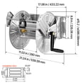 thumbnail image 2 of KFFKFF Wall-Mounted Garden Hose Reel, Fits 150 ft 5/8-inch Hose, Durable Stainless Steel Construction, Outdoor Manual Winder with Brass Connector & Hose Guide, Space-Saving Design for Lawn, Yard, 2 of 9