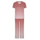 thumbnail image 1 of Camisetas de Manga Larga Mujeres Imprimir Manga Corta V-Cuello Superior Y Pantalones Largos Traje de Trabajo Conjunto, Nylon para Primavera Verano Casual, 1 of 9