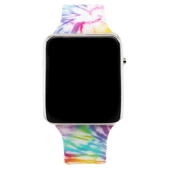 Wonder Nation Childrens & Adult LED Watch with Pink Tie Dye Strap (WN4265WM)