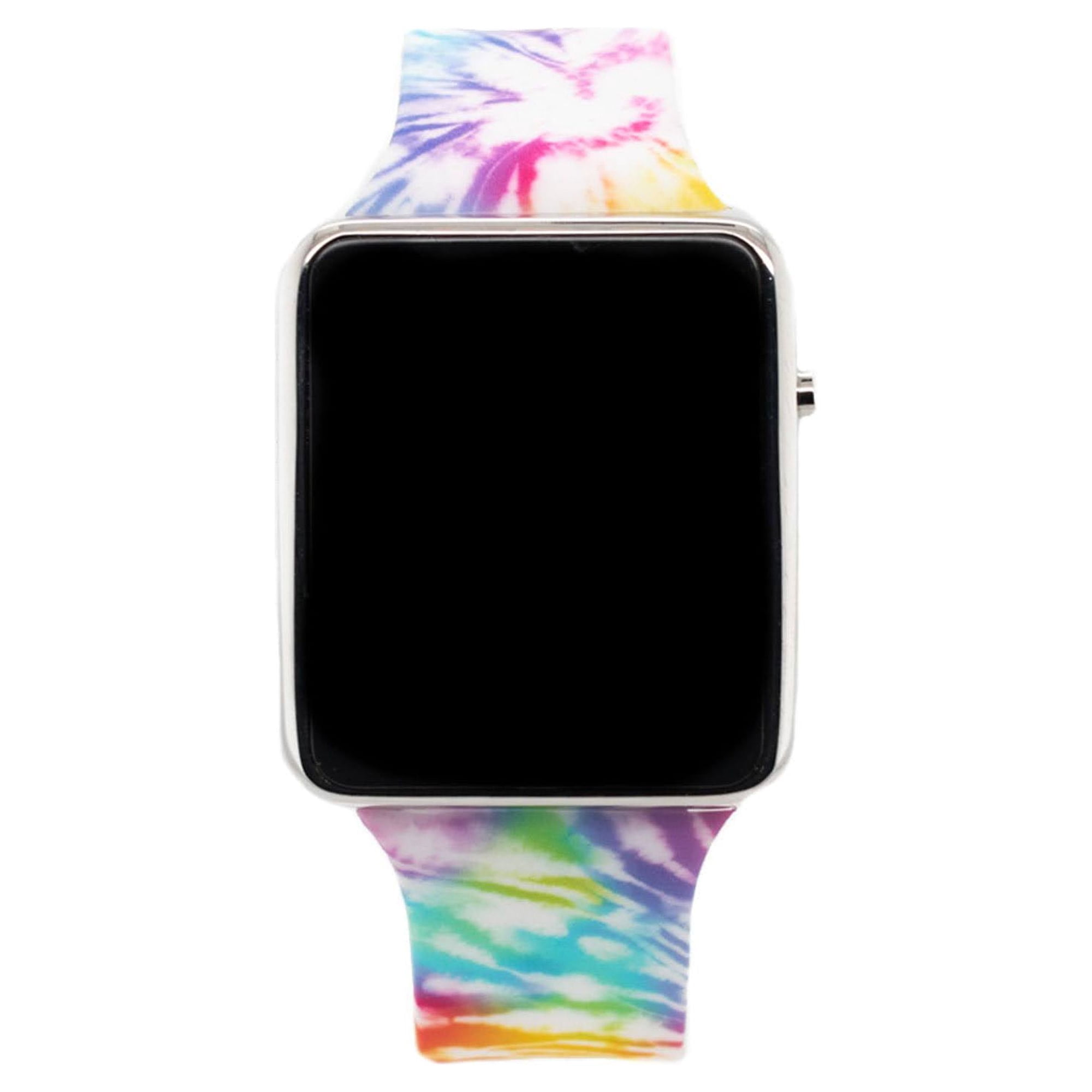Wonder Nation Childrens & Adult LED Watch with Pink Tie Dye Strap (WN4265WM)