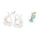 thumbnail image 5 of Elegante colección de estatuas de resina de cisne de cerámica y mujer en la playa para estantería, vitrina, mesa, decoración de sala de estar., 5 of 8