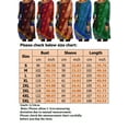thumbnail image 2 of Women's Floral Print Midi Dress Long Sleeve Crew Neck Casual Loose Fall Pullover Shirt Dresses with Pockets Blue S, 2 of 2