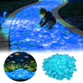 thumbnail image 1 of Glowing Stones for DIY Luminous Pebbles Garden Night Light Glow in Dark Rocks Home Decorative Aquarium Terrarium, 1 of 3