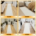 thumbnail image 4 of Ottomanson Aisle Runner Rug 1'11" x 39' – Non-Slip Plush Extra Long Indoor Runner, White, 4 of 9