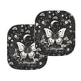 thumbnail image 2 of Yuyamidu Butterfly Car Sun Shade Windshield Moon Windshield Cover Car Accessories for Audo Truck Van 2 Pcs Easy to Install Sun Visor for Car Windshield, 2 of 5