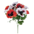 thumbnail image 2 of Artificial Pansy Flower Bouquet, Artificial Flowers for Outdoors, Realistic Silk Pansies for DIY Crafts, Stage & Home Decor, UV Resistant for Indoor Outdoor Garden Decor, 12.2inch, 2 of 9