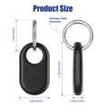thumbnail image 4 of WILLED Compatible with Samsung Galaxy SmartTag2 Case, 4 Pack Scratch Resistant Silicone Protective Skin Cover for Galaxy SmartTag2 Case with Key Ring, Soft Touch, 4 of 6