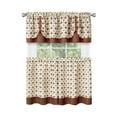 thumbnail image 3 of Achim Callie Window Curtain Tier Pair and Valance Set - 58" x 24" - Spice/Tan, 3 of 5