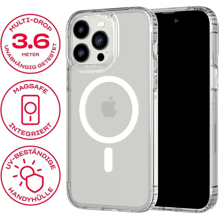 tech21 Evo Clear for iPhone 14 Plus, Compatible with MagSafe, Basic