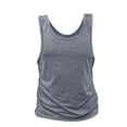 thumbnail image 3 of Xuniizn Tank Tops Mens Plus Size Crew Neck Tee Tops Sports Breathable Solid Color Sleeveless Muscle Shirts, S-3XL, 3 of 7