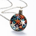 thumbnail image 6 of Starfish Necklace Personalized Custom Photo Round Pendant Adjustable Stainless Steel Necklaces with Gift Box for Men Women Mothers Valentine's Jewelry Gift, 6 of 6