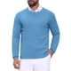 thumbnail image 5 of SUÉTER PULLOVER DE PUNTO TEXTURIZADO EN ESPIRAL PARA HOMBRES, AJUSTE DELGADO, CUELLO REDONDO, MANGA LARGA, TAMAÑO S, AZUL, 5 of 6