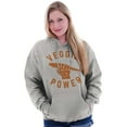 thumbnail image 3 of Veggie Power Cute Vegetarian Fighter Hoodie Sweatshirt Women Men Brisco Brands S, 3 of 5