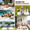 thumbnail image 4 of Summer Lemon Outdoor Rug for Patio/Deck/Porch, Non-Slip Large Area Rug 4 x 6 Ft, Yellow Potted Plant Green Botanical Indoor Outdoor Rugs Washable Area Rugs, Reversible Camping Rug Carpet Runner, 4 of 8