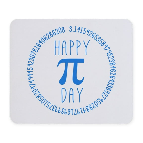 CafePress - Happy Pi Day In Blue Mousepad - Non-slip Rubber Mousepad, Gaming Mouse Pad