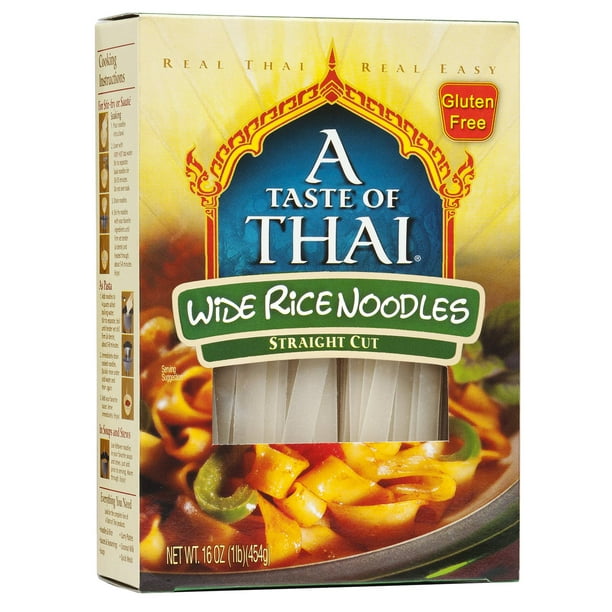 Taste Of Thai Noodle Rice gluten free Extra wide, 16 oz