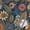 Dark blue, variant on Dark blue plant leaf seamless wallpaper, suitable for living rooms, TV walls, shoe cabinets, bookshelves, entryways