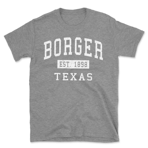 Borger Texas Classic Established Men's Cotton T-Shirt