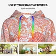 thumbnail image 4 of Salouo Corals Pattern Hoodie Sweatshirts for Women, Autumn Pullover Hoodie Workout Sweat Women's Long Sleeve Preppy Sweatshirts-XX-Large, 4 of 7