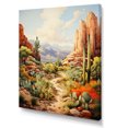 thumbnail image 2 of Designart "Oasis Impasto Mexico Cactus wall art I" Mexico Canvas Wall Art, 2 of 5