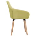 thumbnail image 2 of vidaXL Dining Chairs 2 pcs Green Fabric, 2 of 4