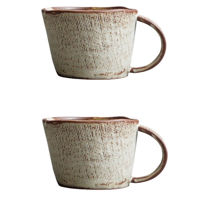 Tazas de agua de arcilla hechas a mano, tazas for parejas, café doméstico, té caliente, avena, tazas de leche, 2 uds.