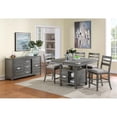 thumbnail image 2 of Vilo Home Palermo 5-Piece Pub Height Dining Set in Gray, 2 of 2
