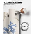 thumbnail image 6 of nqOlkjepod Outdoor Curtains for Patio Waterproof, Botanical Blue Floral Outdoor Privacy Panels Grommet, Rustic Summer Flowers Blackout Outside Curtains for Porch/Cabana/Pergola 54"x95", 1 Panel, 6 of 8