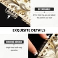 thumbnail image 4 of Luxury Retro Flowers Notebooks 2 Pcs 1-subject Journal 60 Sheets A5 College Ruled Paper Detachable Ring 8.3"x5.7", 4 of 8