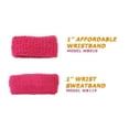 thumbnail image 3 of COUVER Cotton Terry 1-Inch Sports Wristbands Maroon 3 Pairs (Unisex), 3 of 7