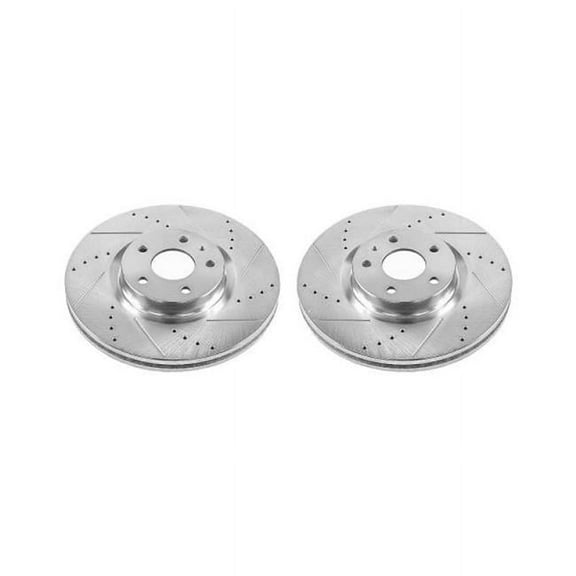 Power Stop AR85165XPR Evolution Drilled & Slotted Rotors -Front
